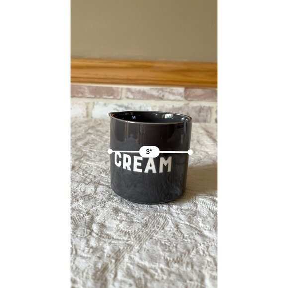 2 Stackable Set Ceramic Sugar & Creamer Jar Minimalist Style Storage Container - Picture 13 of 16